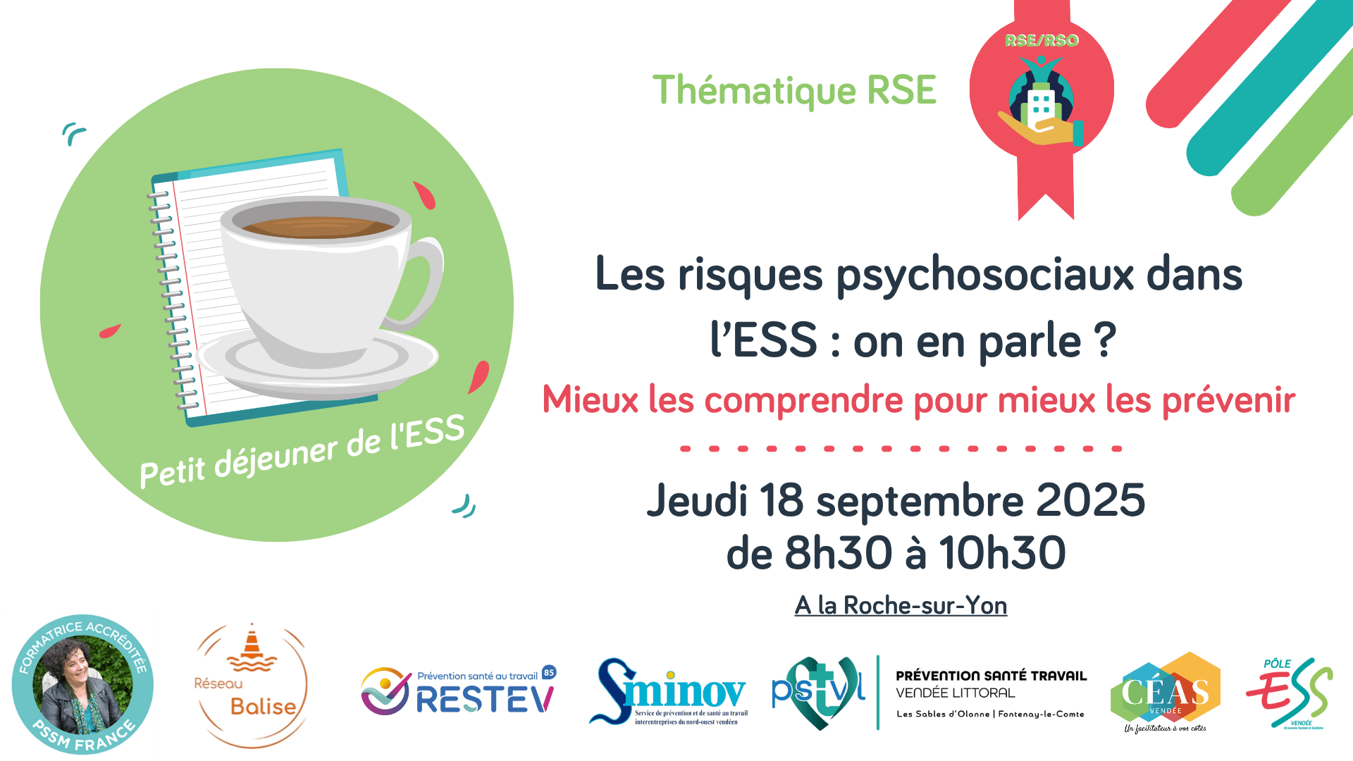 Jeudi  18 septembre de 8h30 à 10h30